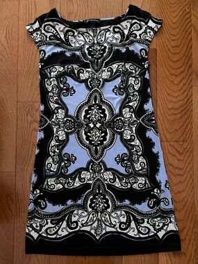 INCInternational Concespts Black & Lavender Dress